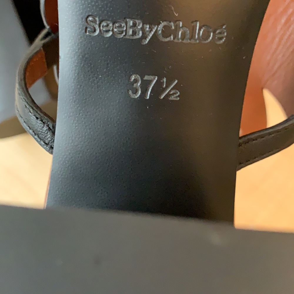 See By Chloe Haya High-Heel Black Sandal - New - Picture 8 of 9